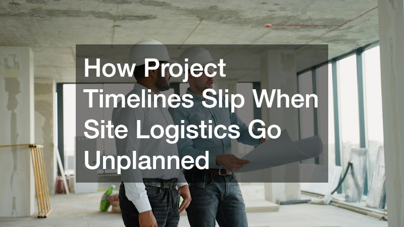 How Project Timelines Slip When Site Logistics Go Unplanned
